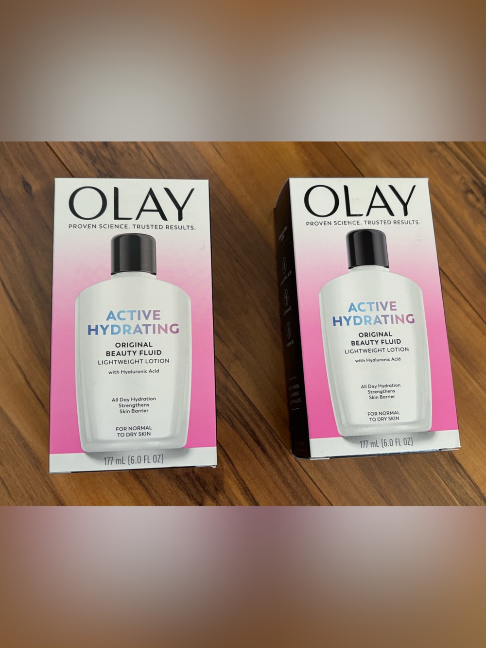 2 New OLAY Active Hydrating Original Beauty Fluid lightweight lotion